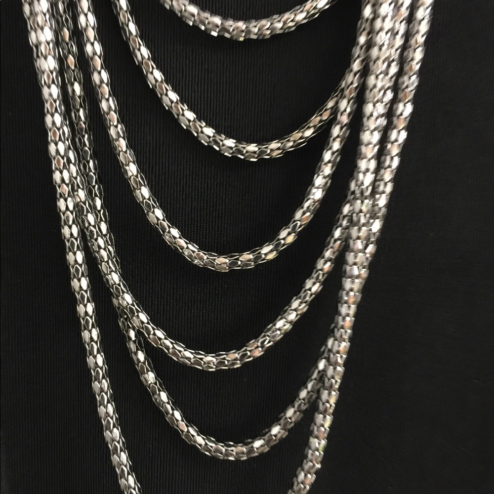 Chico’s long multi chain necklace . - Picture 3 of 6